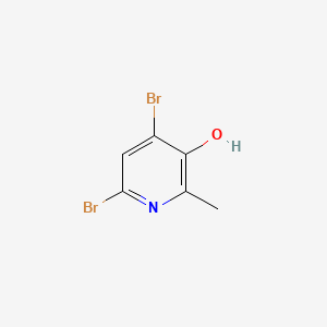 4,6-Dibromo-2-methylpyridin-3-ol chemical structure (CAS 188923-75-3)
