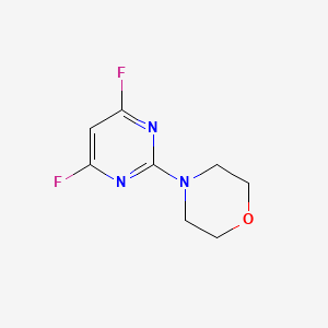 4-(4,6-Difluoropyrimidin-2-yl)morpholine chemical structure (CAS 189003-02-9)