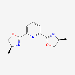 2,6-Bis((S)-4-methyl-4,5-dihydrooxazol-2-yl)pyridine chemical structure (CAS 189014-95-7)