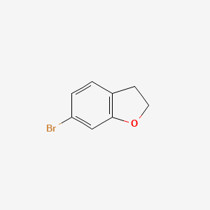 6-Bromo-2,3-dihydrobenzofuran chemical structure (CAS 189035-22-1)