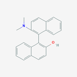 (1S)-2'-(Dimethylamino)-[1,1'-binaphthalen]-2-ol chemical structure (CAS 189035-69-6)