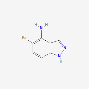 5-Bromo-1H-indazol-4-amine chemical structure (CAS 1891120-48-1)