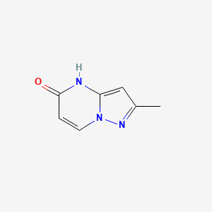 2-Methylpyrazolo[1,5-a]pyrimidin-5(4H)-one chemical structure (CAS 189116-35-6)