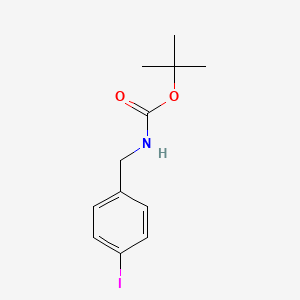 tert-Butyl 4-iodobenzylcarbamate chemical structure (CAS 189132-01-2)