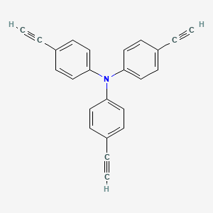 Tris(4-ethynylphenyl)amine chemical structure (CAS 189178-09-4)