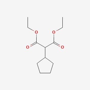 Diethyl 2-cyclopentylmalonate chemical structure (CAS 18928-91-1)
