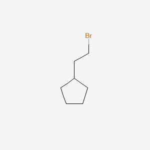 (2-Bromoethyl)cyclopentane chemical structure (CAS 18928-94-4)