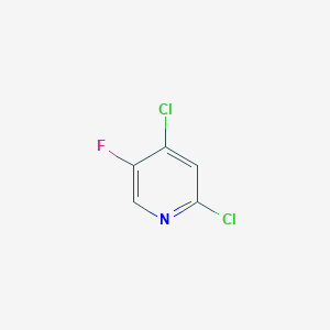 2,4-Dichloro-5-fluoropyridine chemical structure (CAS 189281-48-9)