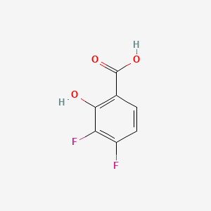 3,4-Difluoro-2-hydroxybenzoic acid chemical structure (CAS 189283-51-0)