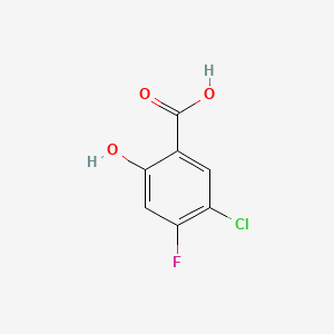 5-Chloro-4-fluoro-2-hydroxybenzoic acid chemical structure (CAS 189283-52-1)