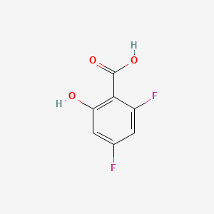 2,4-Difluoro-6-hydroxybenzoic acid chemical structure (CAS 189283-54-3)
