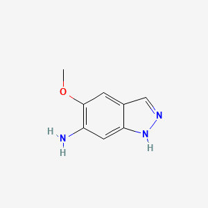 5-Methoxy-1H-indazol-6-amine chemical structure (CAS 1892854-32-8)