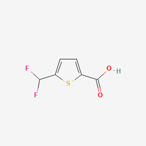 5-(Difluoromethyl)thiophene-2-carboxylic acid chemical structure (CAS 189330-23-2)