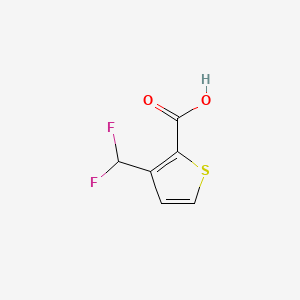 3-(Difluoromethyl)thiophene-2-carboxylic acid chemical structure (CAS 189330-25-4)