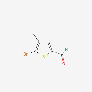 5-Bromo-4-methylthiophene-2-carbaldehyde chemical structure (CAS 189331-47-3)