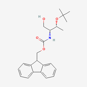 (2R,3R)-2-(Fmoc-amino)-3-tert-butoxy-1-butanol chemical structure (CAS 189337-28-8)
