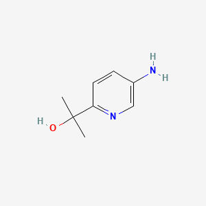 2-(5-Aminopyridin-2-yl)propan-2-ol chemical structure (CAS 1893405-53-2)