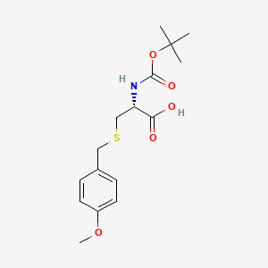 Boc-Cys(pMeOBzl)-OH chemical structure (CAS 18942-46-6)
