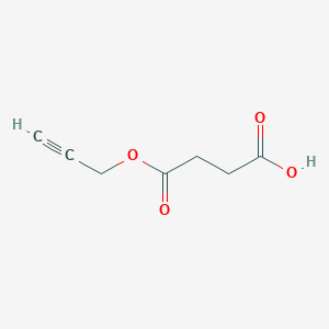 4-Oxo-4-(prop-2-yn-1-yloxy)butanoic acid chemical structure (CAS 189459-95-8)