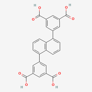 5,5'-(Naphthalene-1,5-diyl)diisophthalic acid chemical structure (CAS 1895077-69-6)