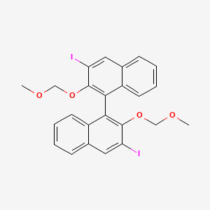 (R)-3,3'-Diiodo-2,2'-bis(methoxymethoxy)-1,1'-binaphthalene chemical structure (CAS 189518-78-3)