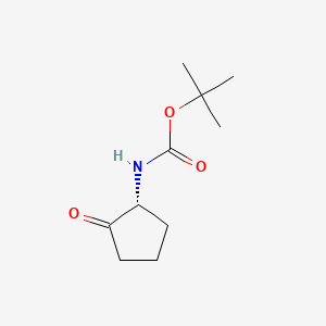 tert-Butyl (R)-(2-oxocyclopentyl)carbamate chemical structure (CAS 1895382-85-0)