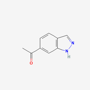 1-(1H-Indazol-6-yl)ethanone chemical structure (CAS 189559-85-1)