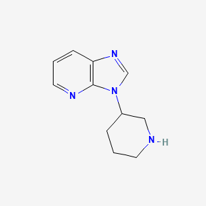 3-(Piperidin-3-yl)-3H-imidazo[4,5-b]pyridine chemical structure (CAS 1895682-17-3)