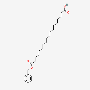 18-(Benzyloxy)-18-oxooctadecanoic acid chemical structure (CAS 189625-51-2)
