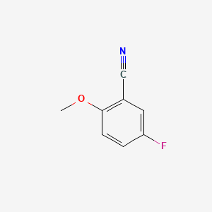 5-Fluoro-2-methoxybenzonitrile chemical structure (CAS 189628-38-4)