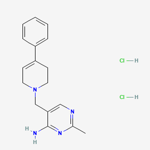 2-Methyl-5-((4-phenyl-3,6-dihydropyridin-1(2H)-yl)methyl)pyrimidin-4-amine dihydrochloride chemical structure (CAS 189744-94-3)