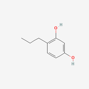4-Propylbenzene-1,3-diol chemical structure (CAS 18979-60-7)