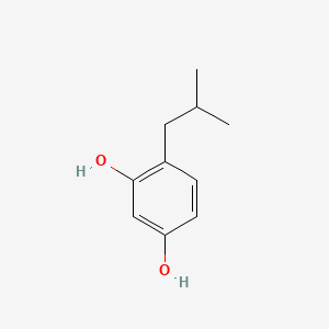 4-(2-Methylpropyl)benzene-1,3-diol chemical structure (CAS 18979-62-9)