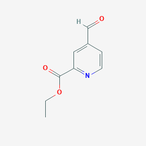 Ethyl 4-formylpicolinate chemical structure (CAS 189819-76-9)