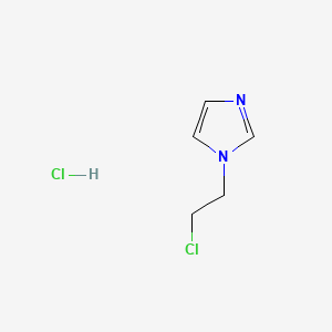 1-(2-Chloroethyl)-1H-imidazole hydrochloride chemical structure (CAS 18994-78-0)
