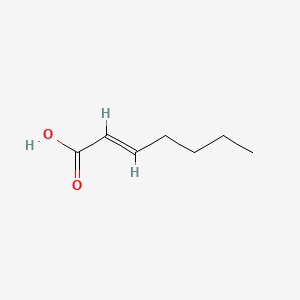 Hept-2-enoic acid chemical structure (CAS 18999-28-5)