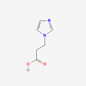 3-(1-Imidazolyl)propanoic Acid chemical structure (CAS 18999-45-6)