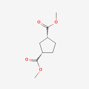 Dimethyl (1R,3S)-cyclopentane-1,3-dicarboxylate chemical structure (CAS 190137-08-7)