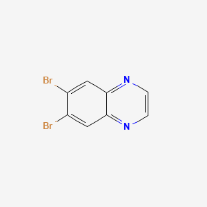 6,7-Dibromoquinoxaline chemical structure (CAS 1902152-20-8)