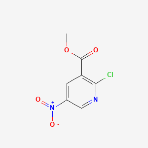 Methyl 2-chloro-5-nitronicotinate chemical structure (CAS 190271-88-6)