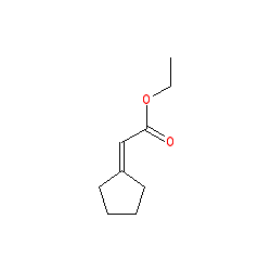 Ethyl 2-cyclopentylideneacetate chemical structure (CAS 1903-22-6)