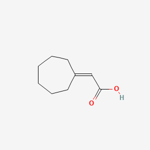 2-Cycloheptylideneacetic acid chemical structure (CAS 1903-29-3)
