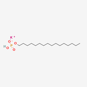 Potassium hexadecyl hydrogenphosphate chemical structure (CAS 19035-79-1)