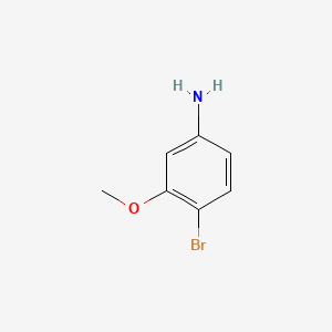 4-Bromo-3-methoxyaniline chemical structure (CAS 19056-40-7)