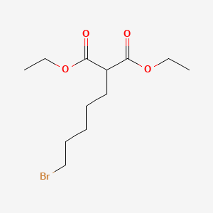 Diethyl 2-(5-bromopentyl)malonate chemical structure (CAS 1906-95-2)