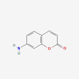 7-Amino-2H-chromen-2-one chemical structure (CAS 19063-57-1)