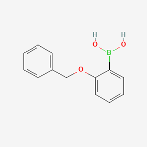 (2-(Benzyloxy)phenyl)boronic acid chemical structure (CAS 190661-29-1)