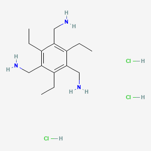 (2,4,6-Triethylbenzene-1,3,5-triyl)trimethanamine trihydrochloride chemical structure (CAS 190779-64-7)