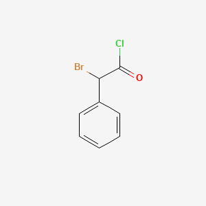 2-Bromo-2-phenylacetyl chloride chemical structure (CAS 19078-72-9)