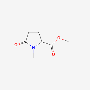 Methyl 1-methyl-5-oxopyrrolidine-2-carboxylate chemical structure (CAS 190783-99-4)